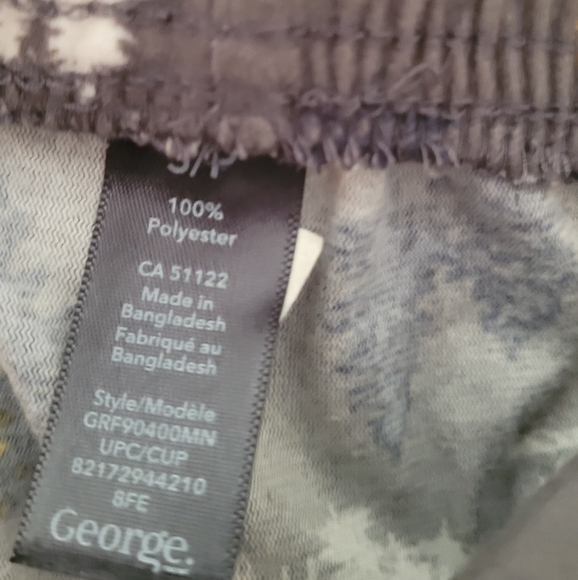 Mens camping hunter pj pants- polyester with forest print - Picture 4 of 6